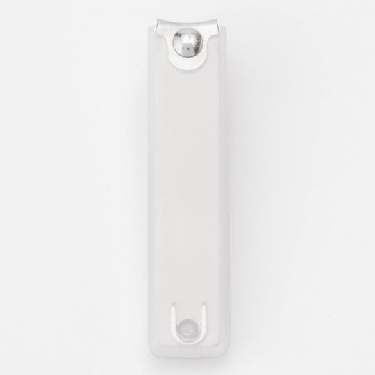 MUJI Steel Nail Clipper with PP Cover Model 15822690 White 1 Piece - WAFUU JAPAN