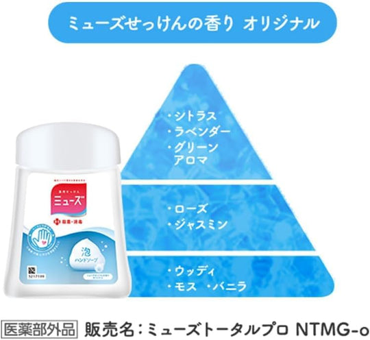 Muse DORAEMON Design No Touch Foam Hand Soap Dispenser + Refill Bottle Normal 250ml x 3 - WAFUU JAPAN
