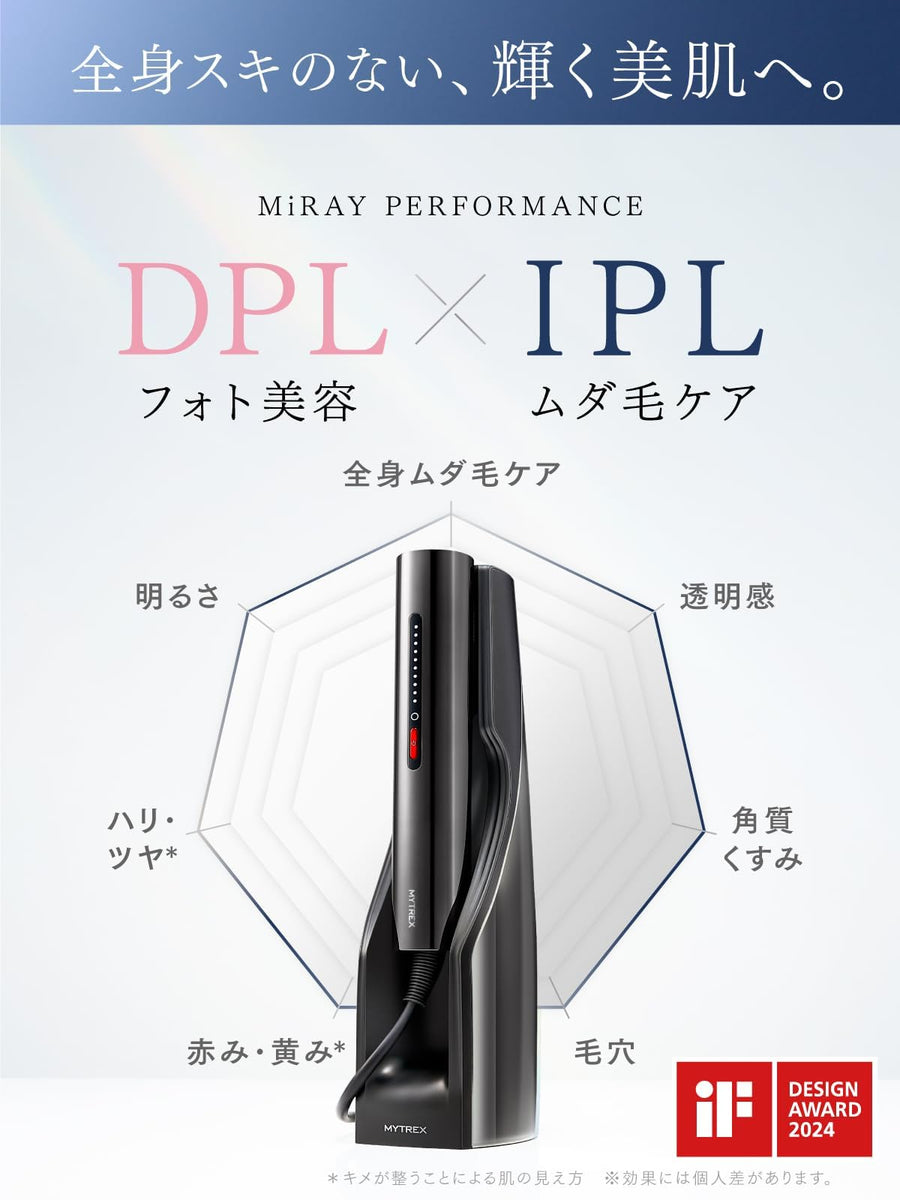 MYTREX　MiRAY　MT-MR22B MYTREX MiRAY Dispositivo de Remoção de Pelos IPL para Uso