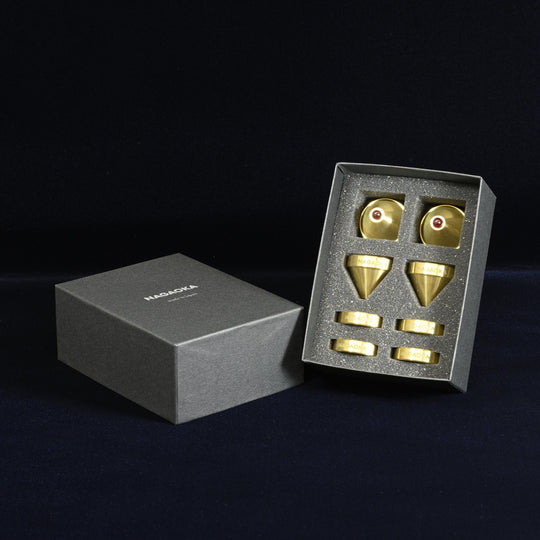 NAGAOKA Insulator for Audio Ruby + Brass INS-BR02 - WAFUU JAPAN
