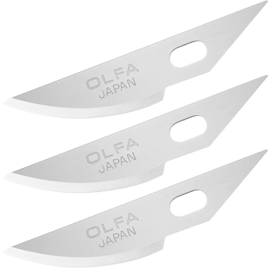 OLFA Art Knife Pro Curved Replacement Blades (3 pcs) XB157K - WAFUU JAPAN