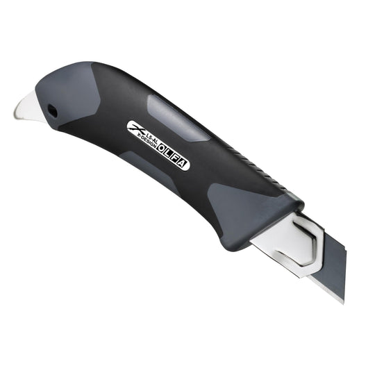OLFA Hyper AL Gray Auto - Lock Utility Knife with Special Black Blade (193B - GRY) - WAFUU JAPAN