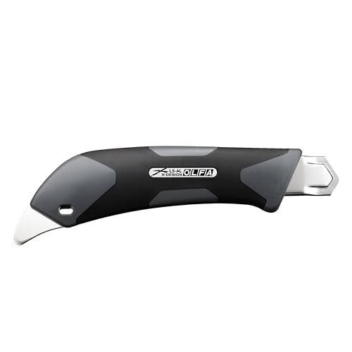 OLFA Hyper AL Gray Auto - Lock Utility Knife with Special Black Blade (193B - GRY) - WAFUU JAPAN