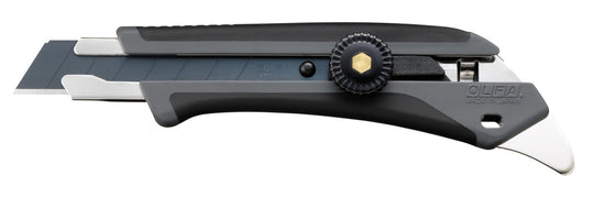 OLFA Hyper L Gray Screw - Lock Utility Cutter with Special Black Blade 192B - GRY - WAFUU JAPAN