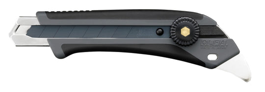 OLFA Hyper L Gray Screw - Lock Utility Cutter with Special Black Blade 192B - GRY - WAFUU JAPAN