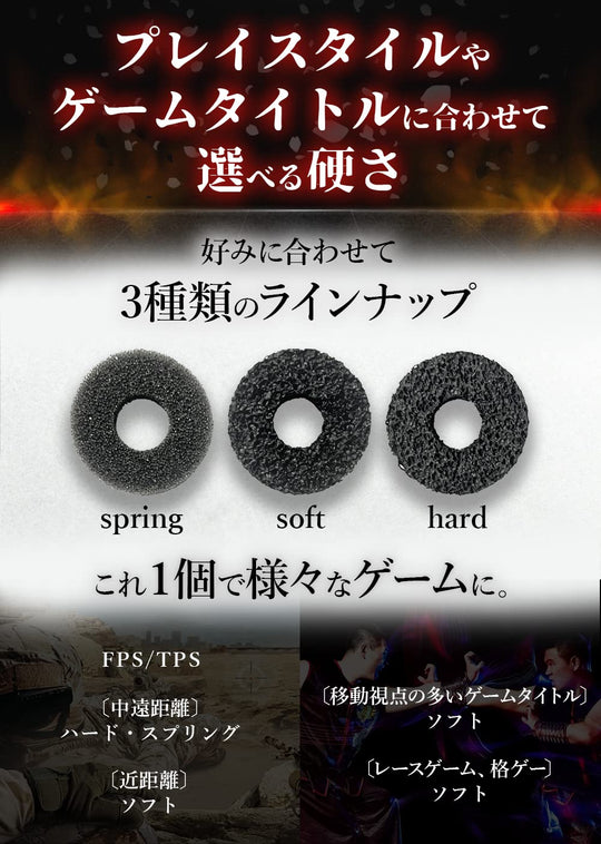 Oni Aim High - Grade FPS Controller Aim Rings for PS4 PS5 Switch Set of 6 Springs - WAFUU JAPAN