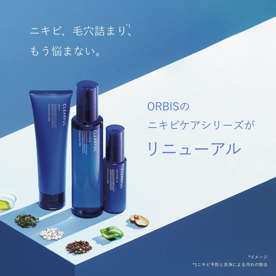 Orbis Clearful Skincare Set Face Wash Toner Moisturizer Trial Size - WAFUU JAPAN