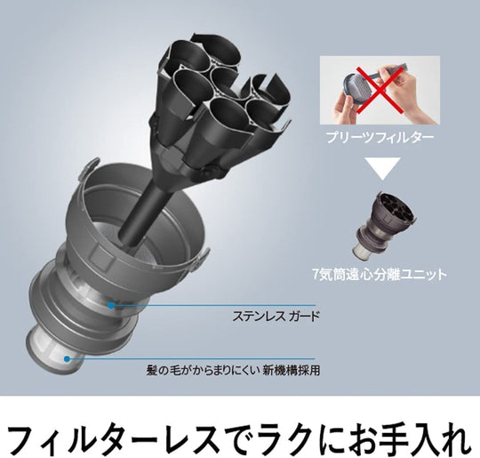Panasonic Cordless Lightweight Stick Vacuum Cleaner Cyclone Brush MC - SB85K ※100V - WAFUU JAPAN