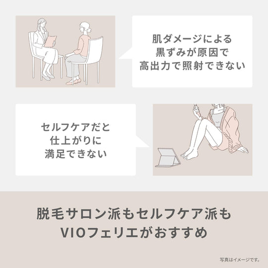 Panasonic Epilator VIO Shaver Waterproof Dry Use Battery Operated ES - WV63 Beige - WAFUU JAPAN