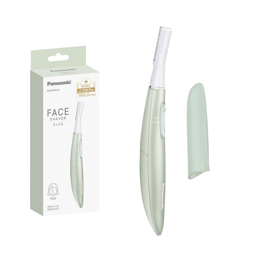 Panasonic Face Shaver Facial Hair Remover Battery Operated ES - WF53 Green - WAFUU JAPAN