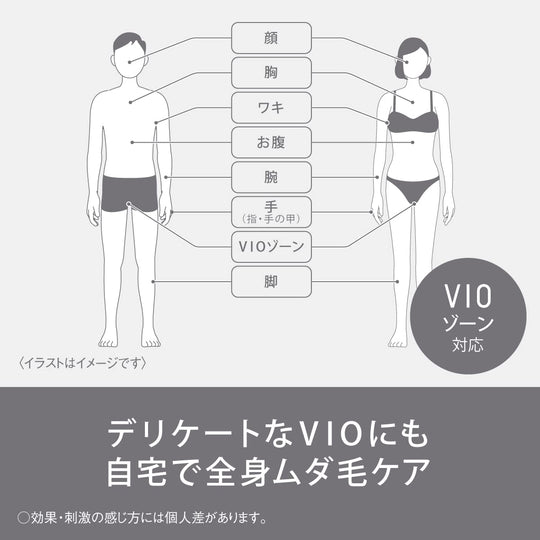 Panasonic Smooth Epil Hair Removal Device ES - WH7A - W for Body Face VIO White - WAFUU JAPAN