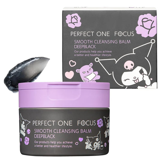 Perfect One Focus Smooth Cleansing Balm Deep Black Kuromi Limited Edition Design 75g - WAFUU JAPAN