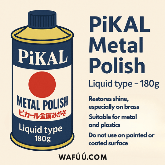 PiKAL Japanese Metal Polish Liquid type 180g Model 11100 - WAFUU JAPAN