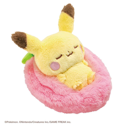 Pokémon PokéPiece Sleeping Fruit Plush Pikachu - WAFUU JAPAN