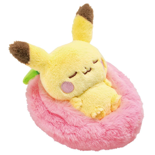 Pokémon PokéPiece Sleeping Fruit Plush Pikachu - WAFUU JAPAN