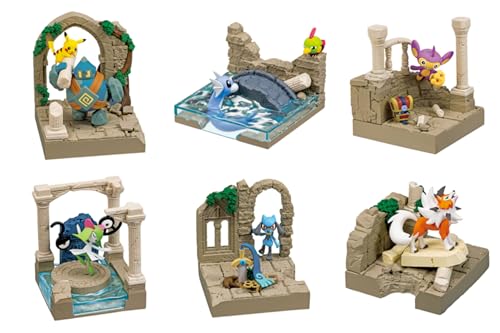 Pokémon Re - Ment Diorama Collection: Ruins of an Old Castle PVC 1BOX - WAFUU JAPAN