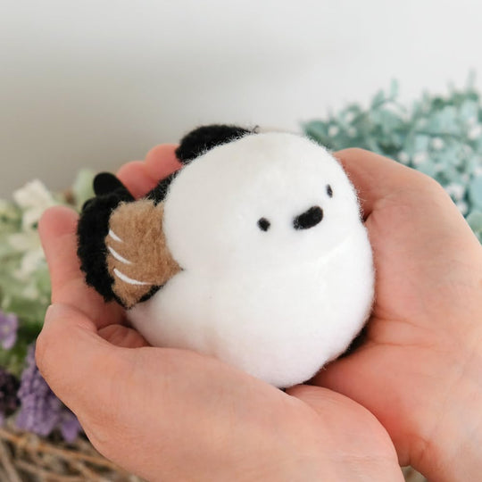 Powabiyori Long-tailed Tit S Plushie Animal P-8752 - WAFUU JAPAN