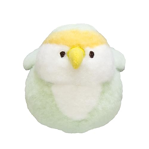 Powabiyori Rosy-faced Lovebird S Plush Animal P-8762 - WAFUU JAPAN