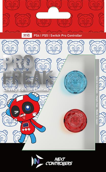 ProFreak V2 Concave Cheeky Clear Thumbstick 4 9 - 8mm PS4/PS5/Switch Pro Japan - WAFUU JAPAN