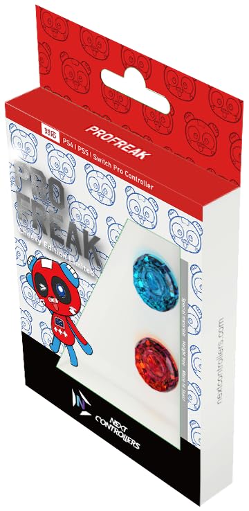 ProFreak V2 Concave Cheeky Clear Thumbstick 4 9 - 8mm PS4/PS5/Switch Pro Japan - WAFUU JAPAN