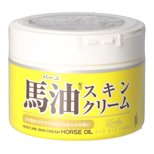 Rossi moist Aid Horse Oil Skin Cream Moisturizing 220g - WAFUU JAPAN