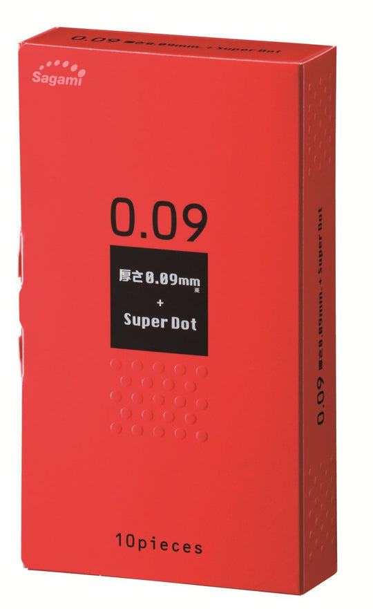 Sagami Dot Condom Thick Natural Rubber Latex 009 10 Pieces - WAFUU JAPAN