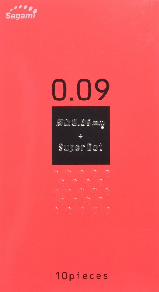 Sagami Dot Condom Thick Natural Rubber Latex 009 10 Pieces - WAFUU JAPAN