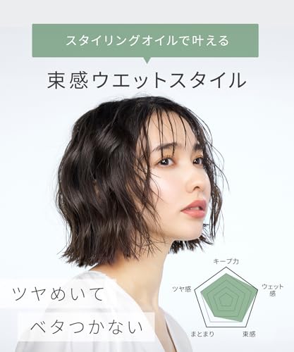 SALONIA Styling Oil Wet Natural Herb Scent 100mL - WAFUU JAPAN