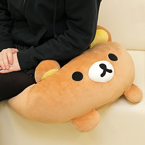 San-X Rilakkuma Kiiroito-Diary Super Mochimochi Series Daifuku Cushion MX09401 - WAFUU JAPAN