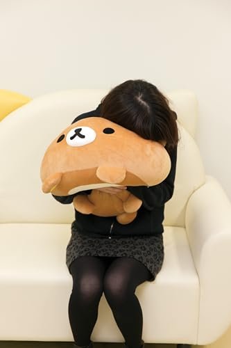 San-X Rilakkuma Kiiroito-Diary Super Mochimochi Series Daifuku Cushion MX09401 - WAFUU JAPAN