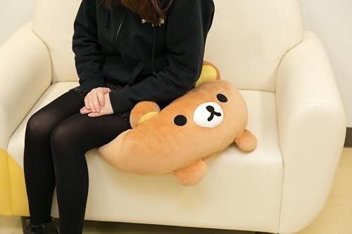 San-X Rilakkuma Kiiroito-Diary Super Mochimochi Series Daifuku Cushion MX09401 - WAFUU JAPAN