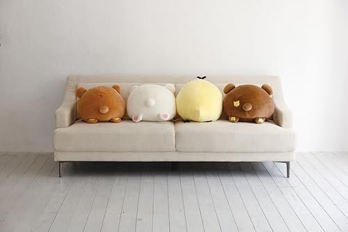 San-X Rilakkuma Kiiroito-Diary Super Mochimochi Series Daifuku Cushion MX09401 - WAFUU JAPAN