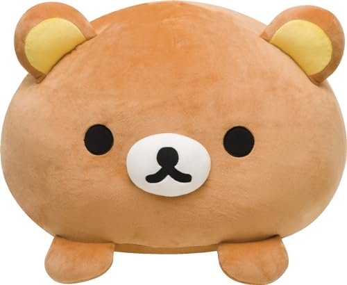San-X Rilakkuma Kiiroito-Diary Super Mochimochi Series Daifuku Cushion MX09401 - WAFUU JAPAN