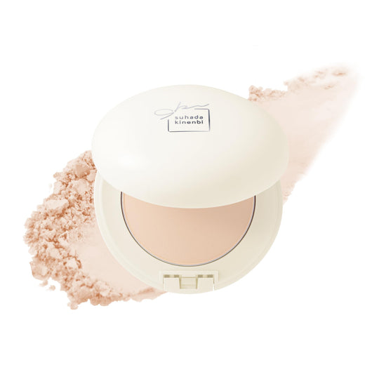 SANA Suhada Kinenbi Medicated Skin Care Powder AC White Pressed Powder Beige 24g - WAFUU JAPAN