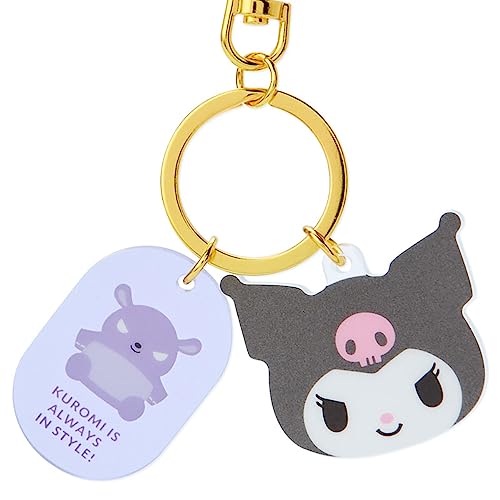 Sanrio Kuromi Face Shaped Key Ring 908991 - WAFUU JAPAN