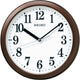 SEIKO Reloj de Pared Analógico de Onda de Radio KX256B Color Marrón Metálico