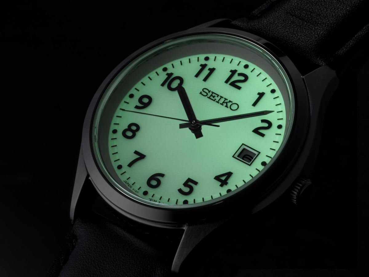 SEIKO Selection Solar Watch Men Full Arabic Dial Black SBPX157