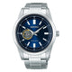Seiko Relógio Mecânico Automático Open Heart SCVE051 Prata 10 Bar