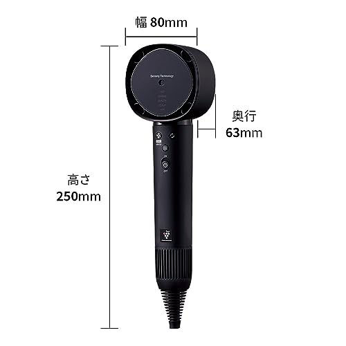 Sharp Plasmacluster Beauty Drape Flow Hair Dryer IB - WX901 - B Black ※100V - WAFUU JAPAN