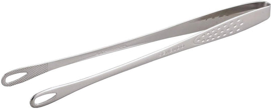 Shimomura Kihan Slim Yakiniku Tongs 24cm Stainless Steel Non - Slip Dishwasher Safe 40298 - WAFUU JAPAN