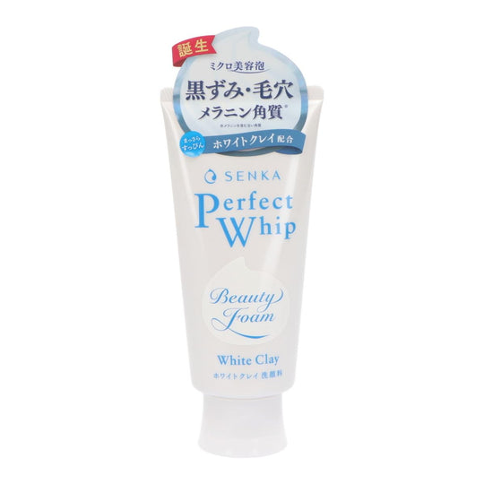 Shiseido Senka Perfect Whip White Clay Cleanser 120g - WAFUU JAPAN