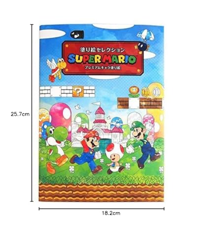 Showa Note Coloring Book Super Mario Premium Character Edition - WAFUU JAPAN