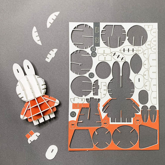 Si - Gu - Mi Plus Bruna Miffy 3D Paper Puzzle Educational DIY Kit for Kids and Adults - WAFUU JAPAN