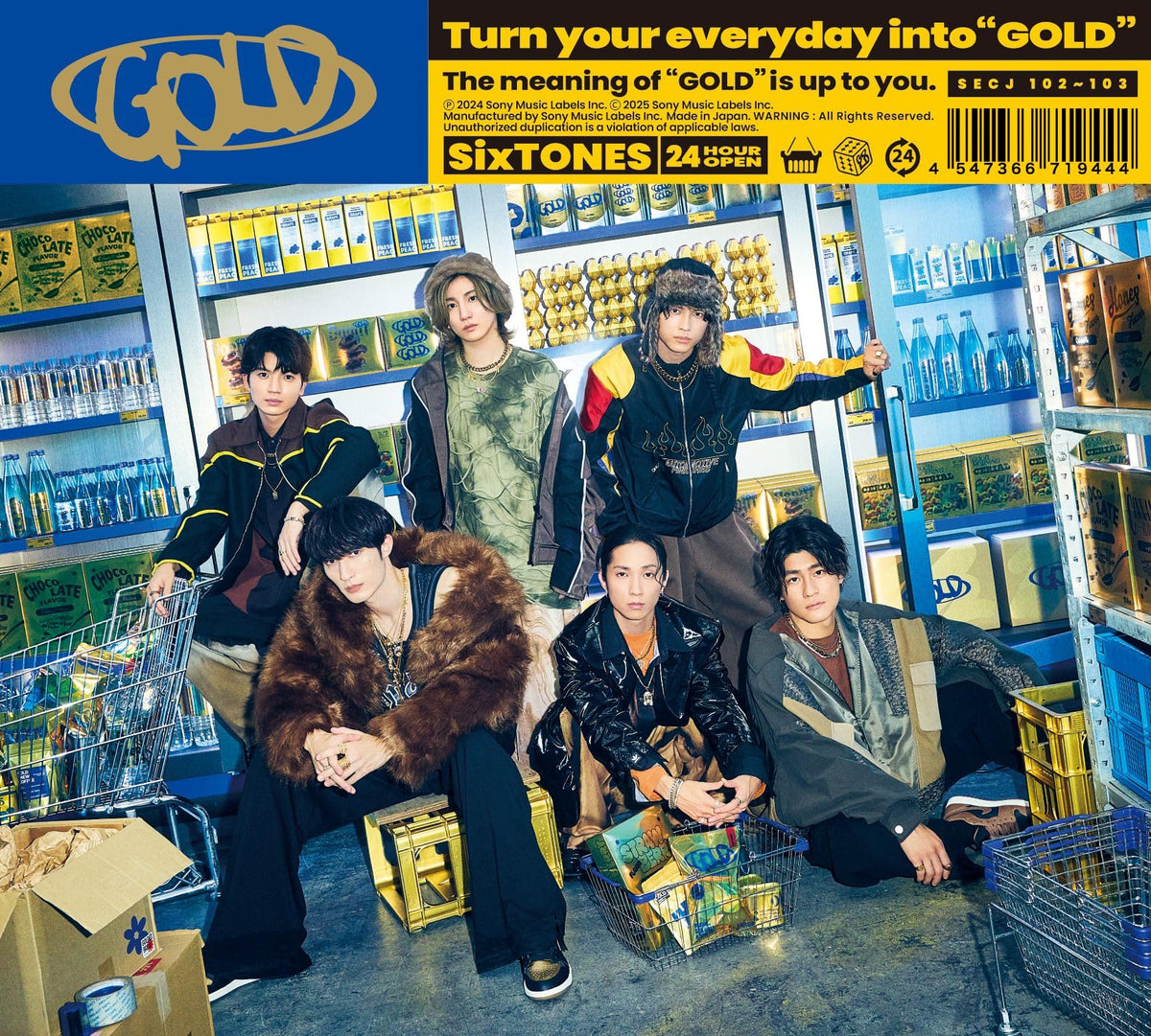 「GOLD」　SixTONES SixTONES GOLD CD ve Blu-ray (First Press B) – WAFUU JAPAN