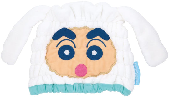 Skater Quick - Dry Towel Cap Crayon Shinchan Shinchan and Shiro TOC11 23x17cm - WAFUU JAPAN