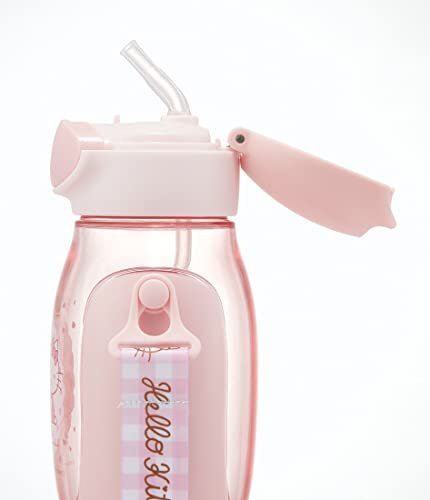 Skater Water Bottle with Straw 530ml Hello Kitty PDSH6DX-A - WAFUU JAPAN