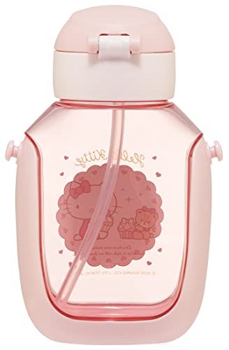 Skater Water Bottle with Straw 530ml Hello Kitty PDSH6DX-A - WAFUU JAPAN