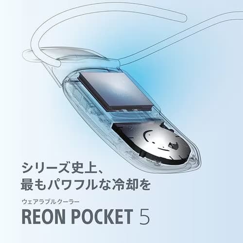 SONY REON POCKET 5 2024 model Wearable cooler RNPK-5/W Japan