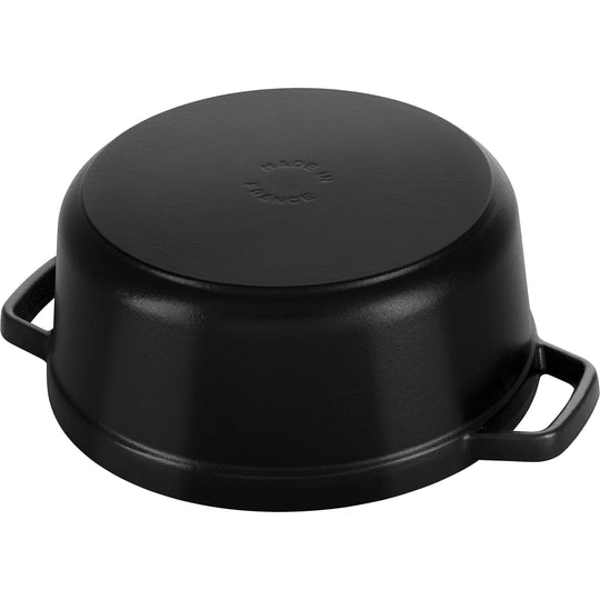 Staub Cocotte Round Dutch Oven Black 1102425 4 Quart - WAFUU JAPAN