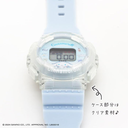 Sun Flame sanrio Digital Watch J - Axis Sanrio Cinnamoroll CR3C0003 - CN Blue - WAFUU JAPAN